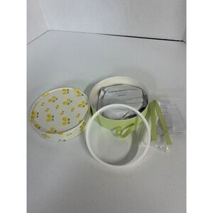 Kate & Milo Baby Print Keepsake Kit Lemon Pattern Box DIY Hand Footprint Kit